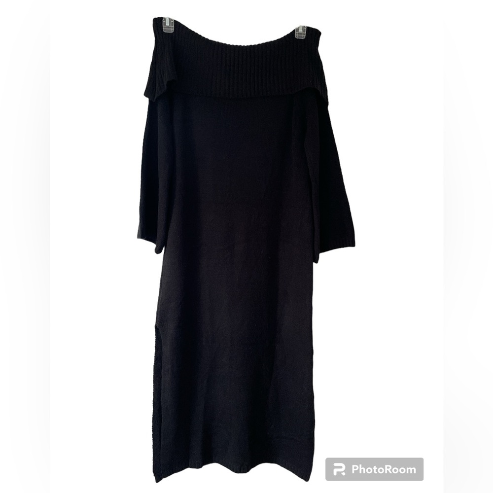 NWT Eloquii Off The Shoulder Sweater Dress with Side Slit. Size: 14/16